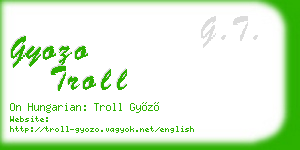gyozo troll business card