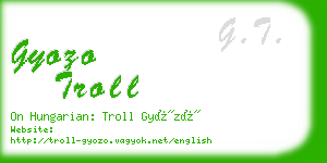 gyozo troll business card